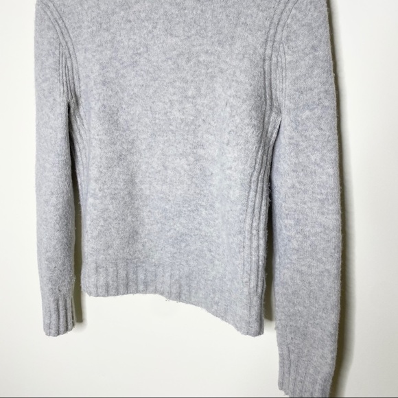 J Crew Grey Mockneck Super Soft Yarn Sweater - Picture 4 of 7